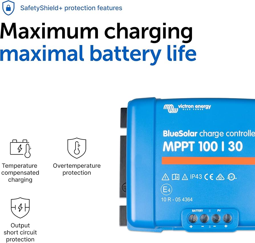 Amazon.co.jp: Victron Energy BlueSolar MPPT 100/30充電